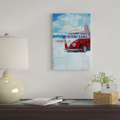 'Camper Van' Print on Canvas