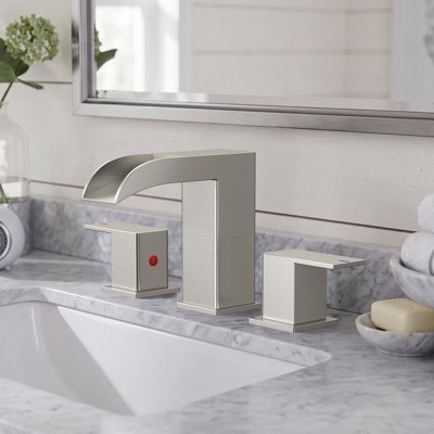Widespread and Mounting / Installation Required 2 -handle Bathroom Faucet with Drain Assembly