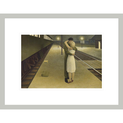 Soldier and Girl at Station by Alex Colville -Framed Giclee Print