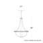 Crystal Empire LED 12 Light 20.5in x 27in Chandelier in White Pass with Clear Radiance Crystals-1013648937-1013648948-1013648950