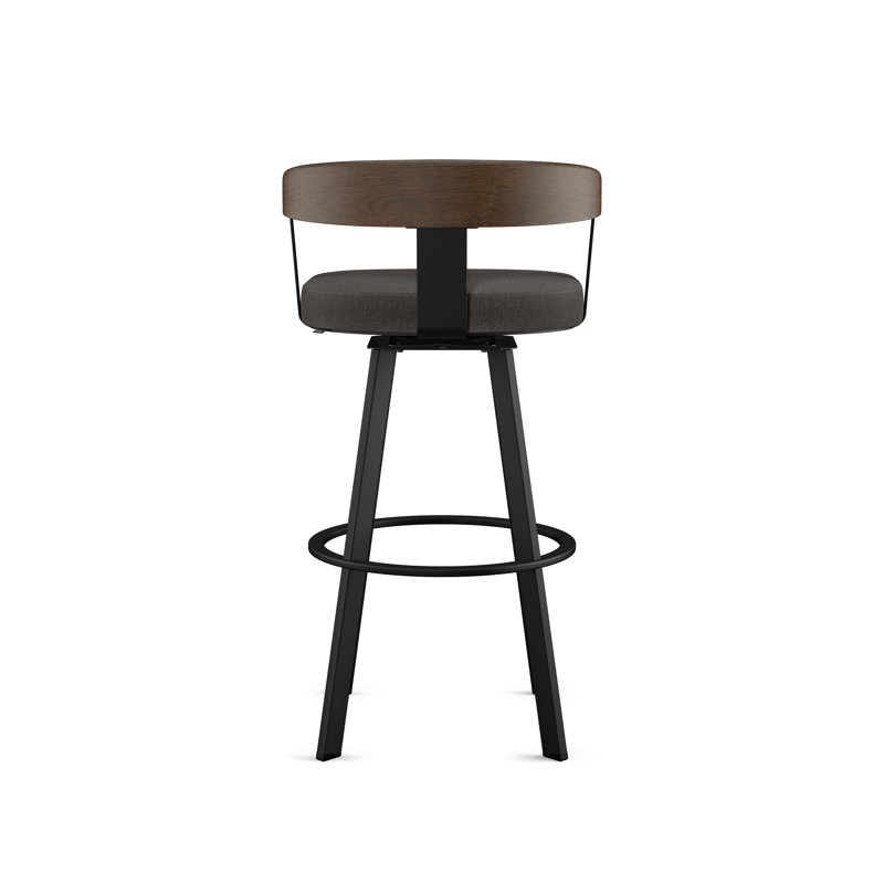 Drees Swivel Counter & Bar Stool with Wood Backrest