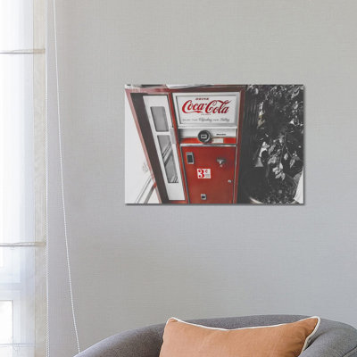 Coca Cola Machine by Pixy Paper - Wrapped Canvas Print