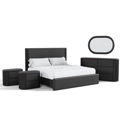 Ensemble de chambre à coucher à panneau Anatolja