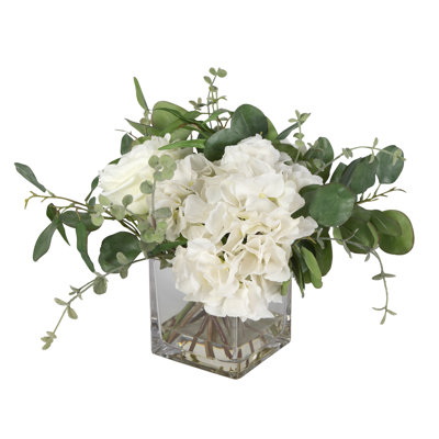 13 " Plastic Mixed Floral Arrangement