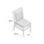 Newport Patio Dining Side Chair with Cushions-62379647-63361392-84544958