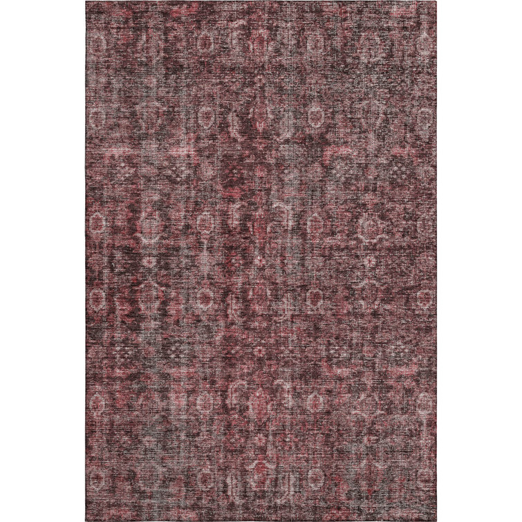Premium Machine Washable Ducote AMF1145 Damask Rug