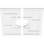 Médaillon de plafond contemporain en PVC de qualité architecturale Knox-36077020