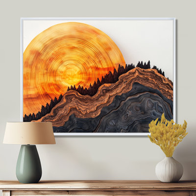 «Sunrise Tree In Forest Landscape III», art sur toile, forêt