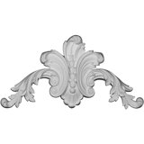 Beaded 13.5'' H x 18.5'' W x 1.5'' D Urethane Onlay Scroll