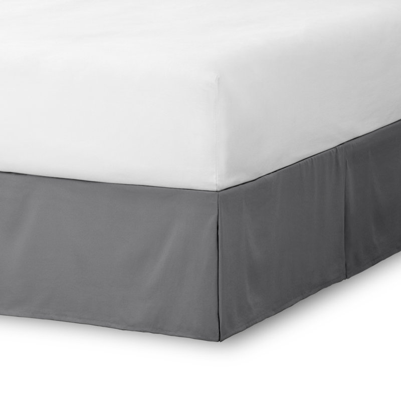 Tailored Bed Skirt, Full XL, Black
