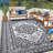 Outdoor Waterproof Plastic Straw Rug,Country Vintage Floral Carpet for RV,Patio,Backyard-344702440