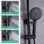 44.8" Height Adjustable Solid Brass Complete Shower System With Rough-In Valve-62352622