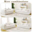 Canapé moderne de 66,5 pouces sans os avec deux coussins décoratifs circulaires, tissu en polyester à poils longs texturé litchi doux pour la peau, canapé à deux places en mousse à carreaux-1825201106