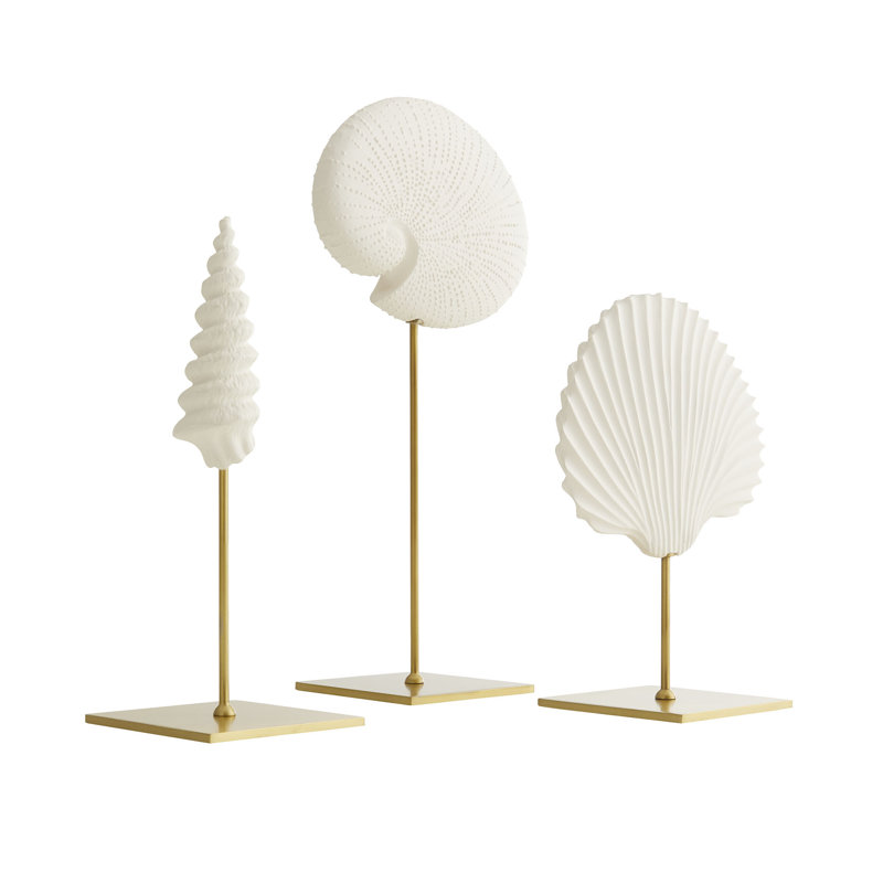 3 Piece Shell Sculpture Set
