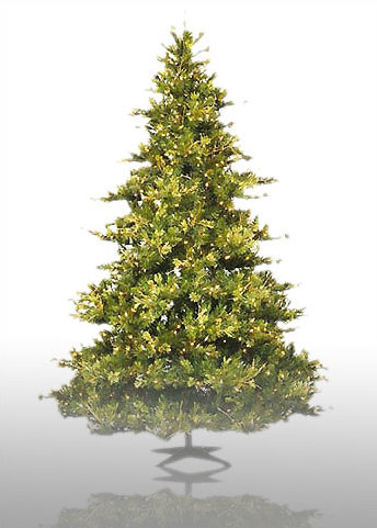 Ensemble d'arbre de Noël artificiel et guirlande