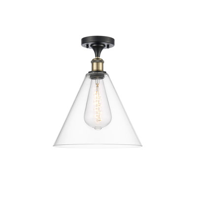 Glass Semi Flush Mount