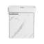 Meuble-lavabo mural 20 po avec lavabo en céramique, armoire de rangement avec portes