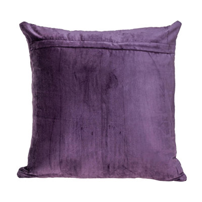 Sora Transitional Quilted Purple Throw Pillow