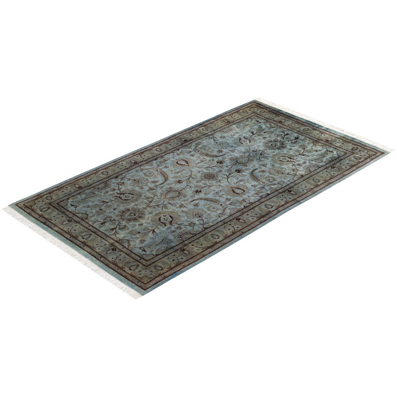 Fine Vibrance One-of-a-Kind 3' 1" X 5' 5" Hand Knotted Area Rug