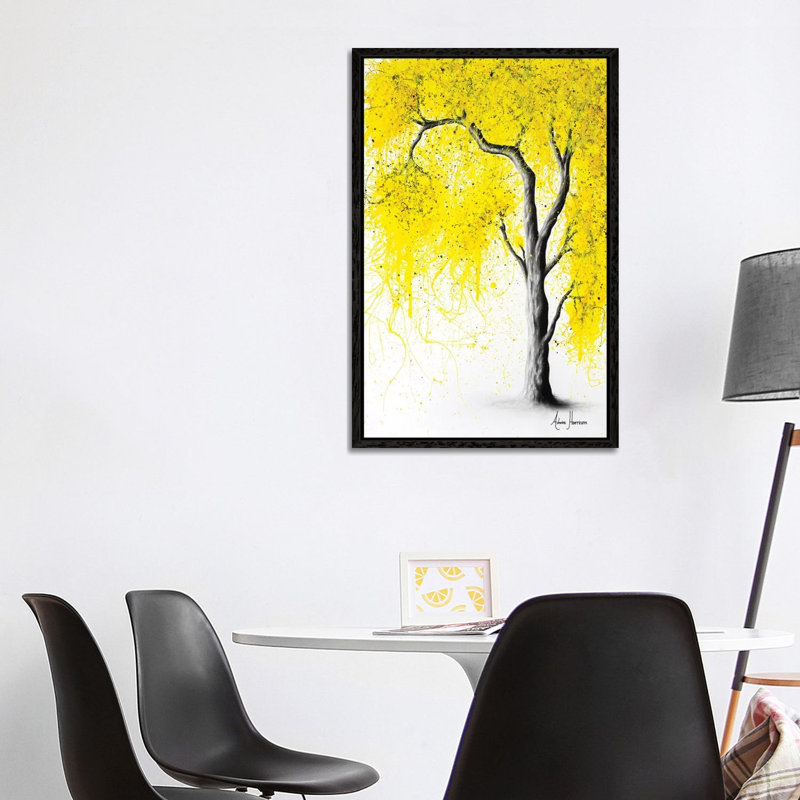 Fall Tree Trios by Ashvin Harrison - Graphic Art Print on Canvas, 101.6 cm H x 66.04 cm W, Black Framed
