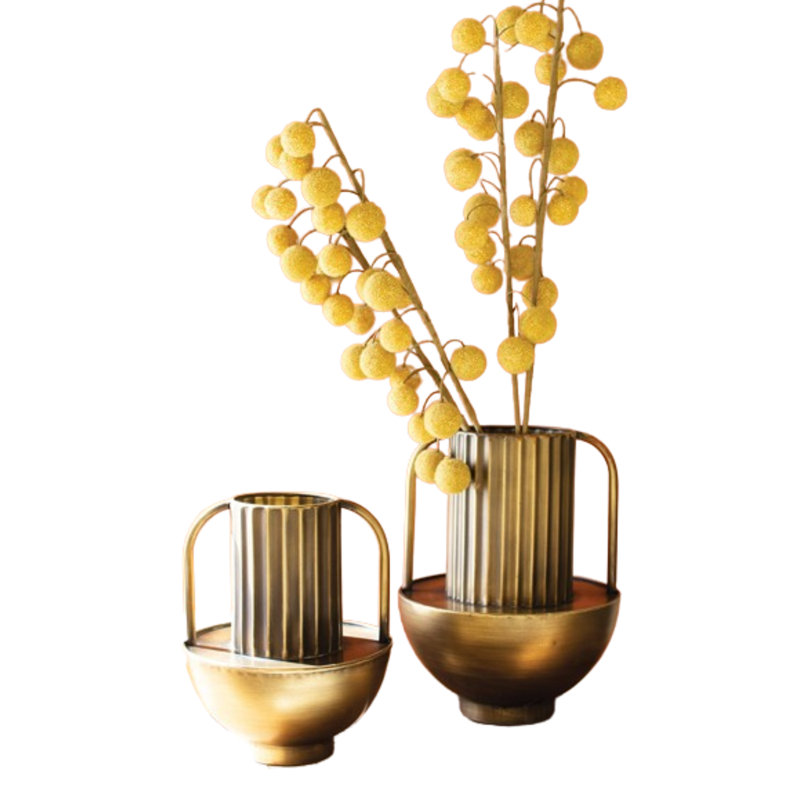 Granada Metal Table Vase