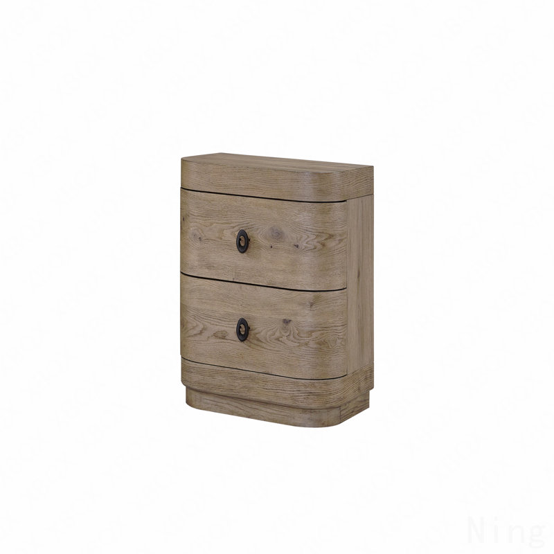 Large Size 2-Drawer Nightstand