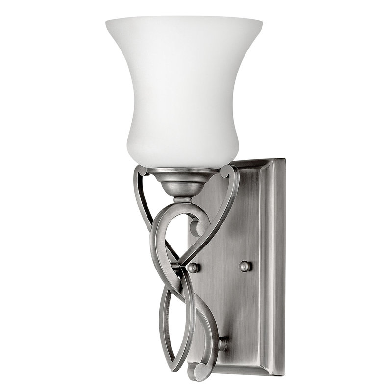 Brooke 1-Light Wall Sconce, Antique Nickel, LED2