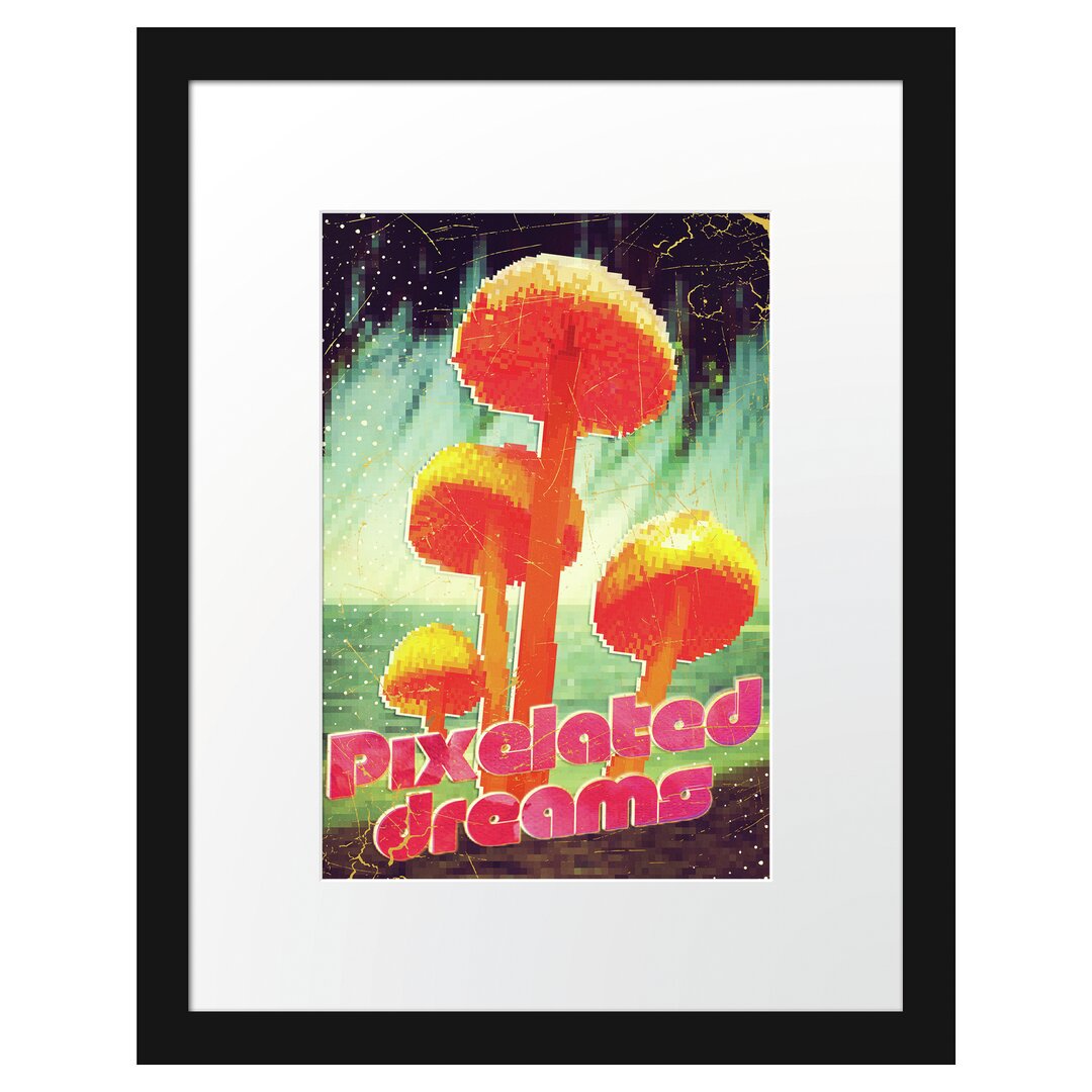 Gerahmtes Poster Pixelated Dreams