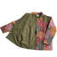 Blouson en coton matelassé Harvest Log Cabin - Patchwork, réversible, ajustement régulier, rembourrage en coton doux