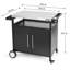 OuterMust Outdoor Grill Station with Gas Hose Opening & Storage Cabinet