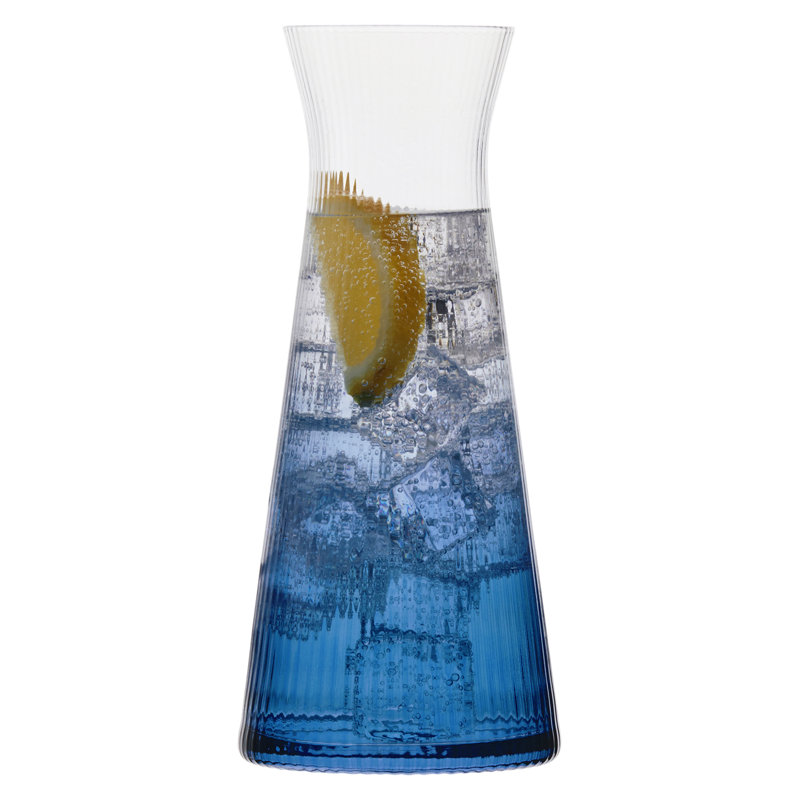 Empire Water Carafe, Blue