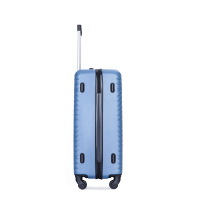 valise à bagages 4 pièces en ABS léger avec roues rotatives, 24 pouces et 28 pouces avec verrou TSA, (16/20/24/28)
