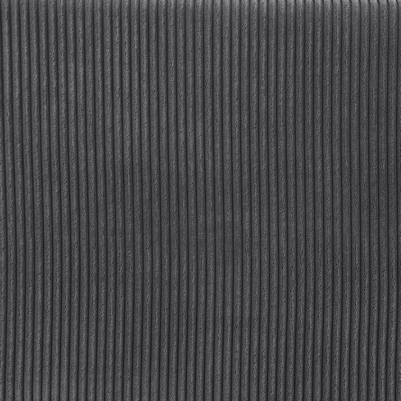 Canapé modulaire rembourré en velours côtelé 4 pièces Duke, Mousse gris foncé