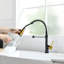 Robinet de cuisine commercial et nickel avec douchette extractible, robinet d'évier de cuisine à poignée simple-118543593