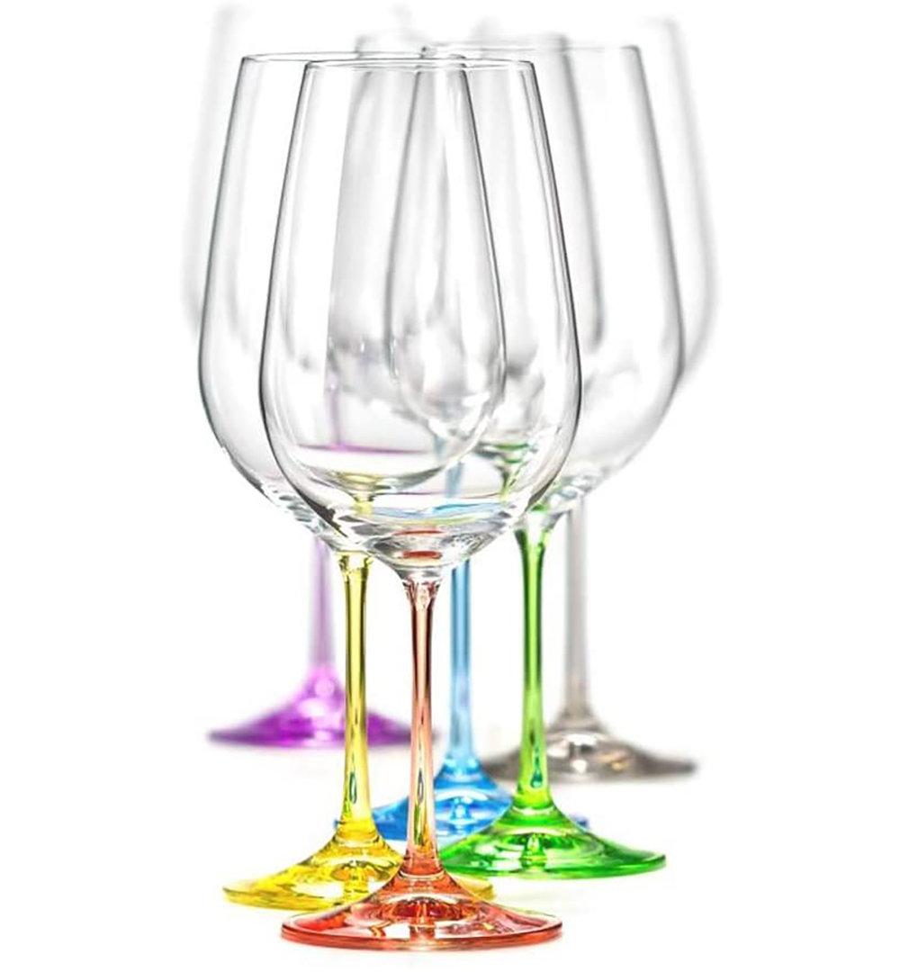Adrees 12oz. Wine Glass Set Orren Ellis