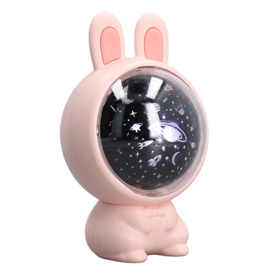 Projecteur étoile en forme de lapin en forme de nuit douce pour la chambre à coucher à la maison salon 5V rose