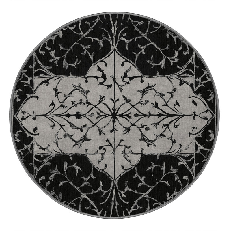 Dusky Halo Rug, Round 3'