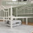 Queen Exquisite Metal Platform Bed with Sturdy and Stable Structure, Spacious Storage, Easy Assembly, White-393994986-393994985