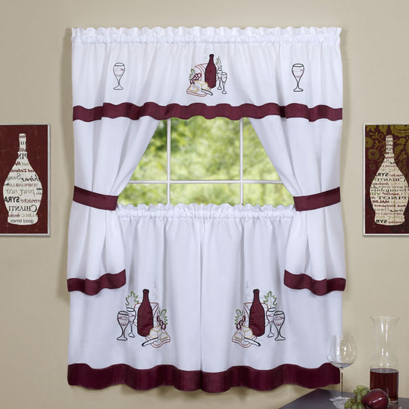 Rideau de cuisine Angelissa, l 58 po x L 24 po