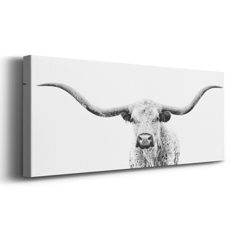 " Longhorn Gaze ", 24" H x 60" W x 1.5" D