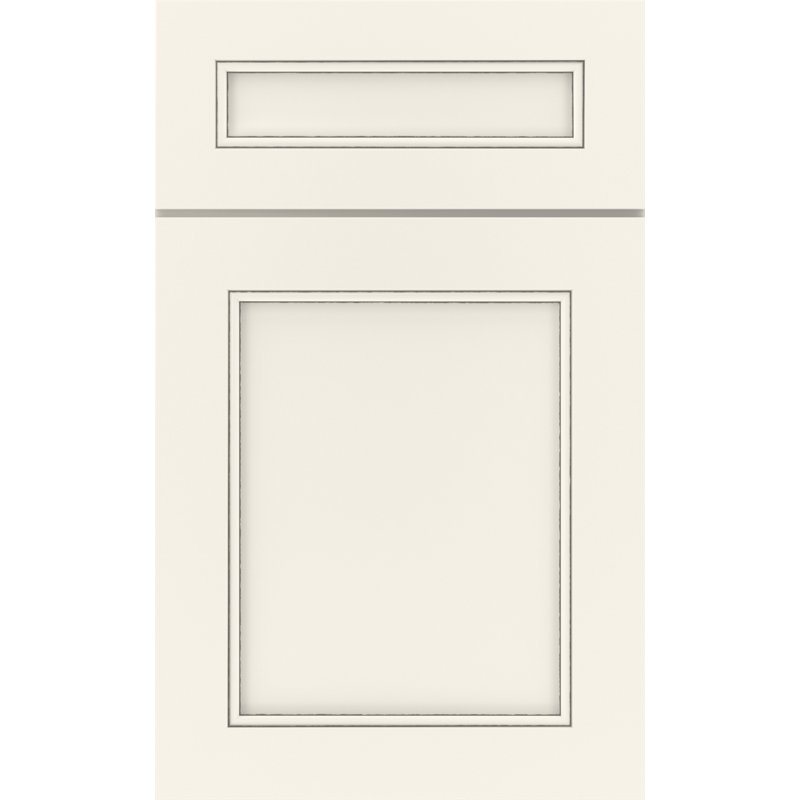 Dwelling Dryden Door Sample, Maple, Chalk w/Nickel Glaze
