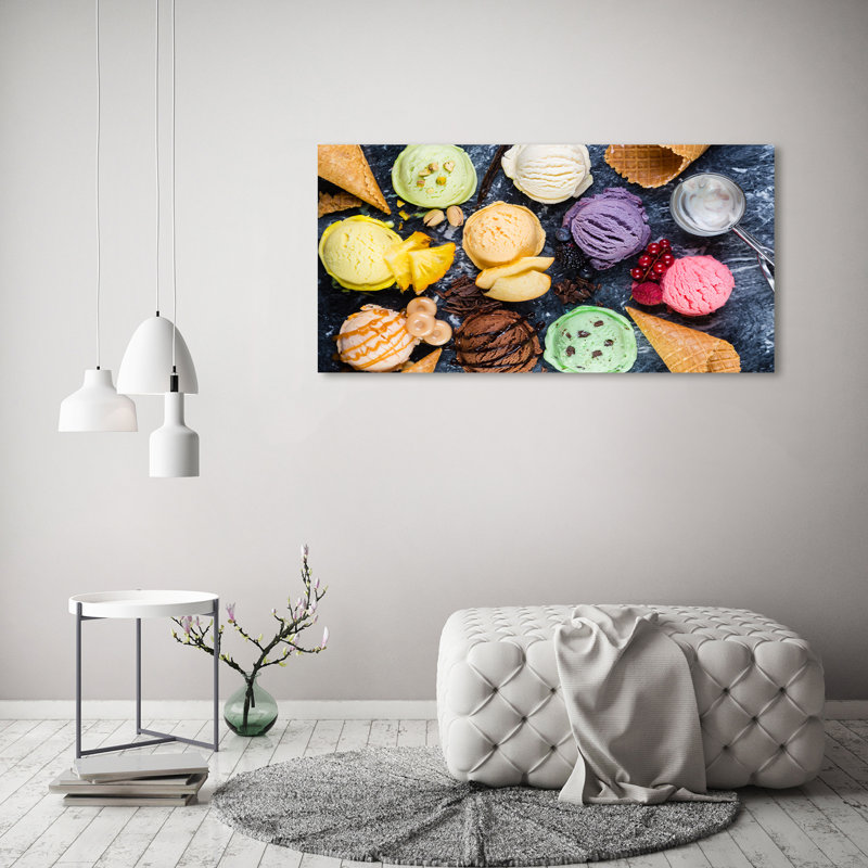 Colourful Ice Cream - Wrapped Canvas Print