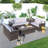Tervell 7 - Person Patio Conversation Sets with Cushions-23188972
