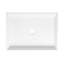 Lavabo vasque rectangulaire blanc mat Brillare
