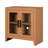 Farmhouse TV Stand For Tvs Up To 50”, Rustic Wood Entertainment Center With Adjustable Shelf, Glass Doors & Storage, Media Console Cabinet For Living-Room, Bedroom-731733408