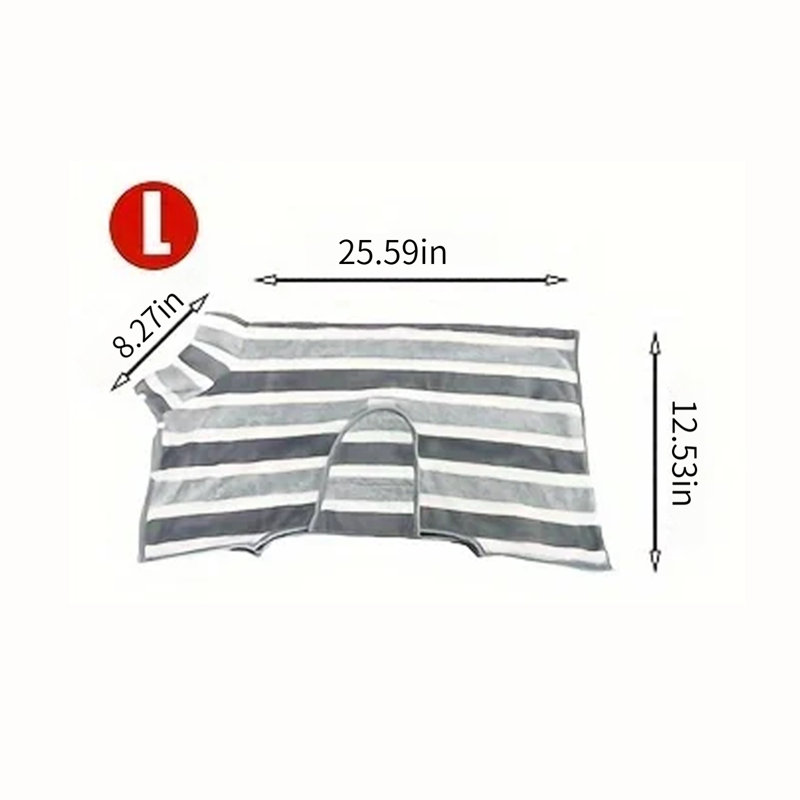 Serviette de peignoir pour chien en microfibre super absorbante pour les baignades de taille S, L 12,53 po x L 25,59 po