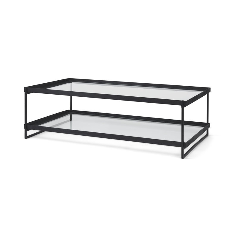 Table basse avec rangement Trey, Noir