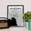 Melbourne City Map - No Frame Print-473999397