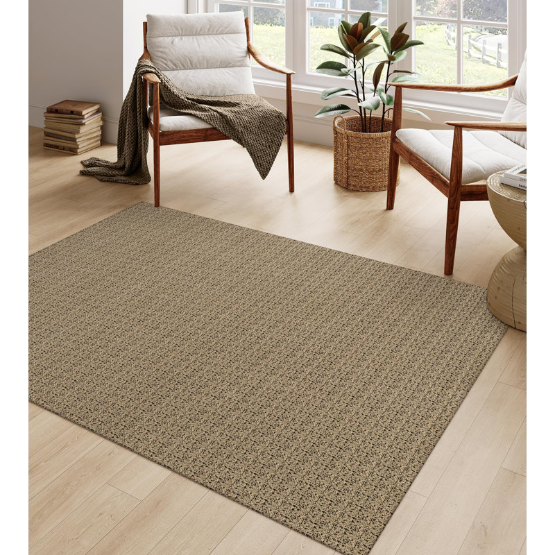 Cotton Woven Anti-Slip Washable Area Rug - Cozy Durable Design for Living Room, Bedroom, or Kitchen Decor, Rectangle 4' x 6'
