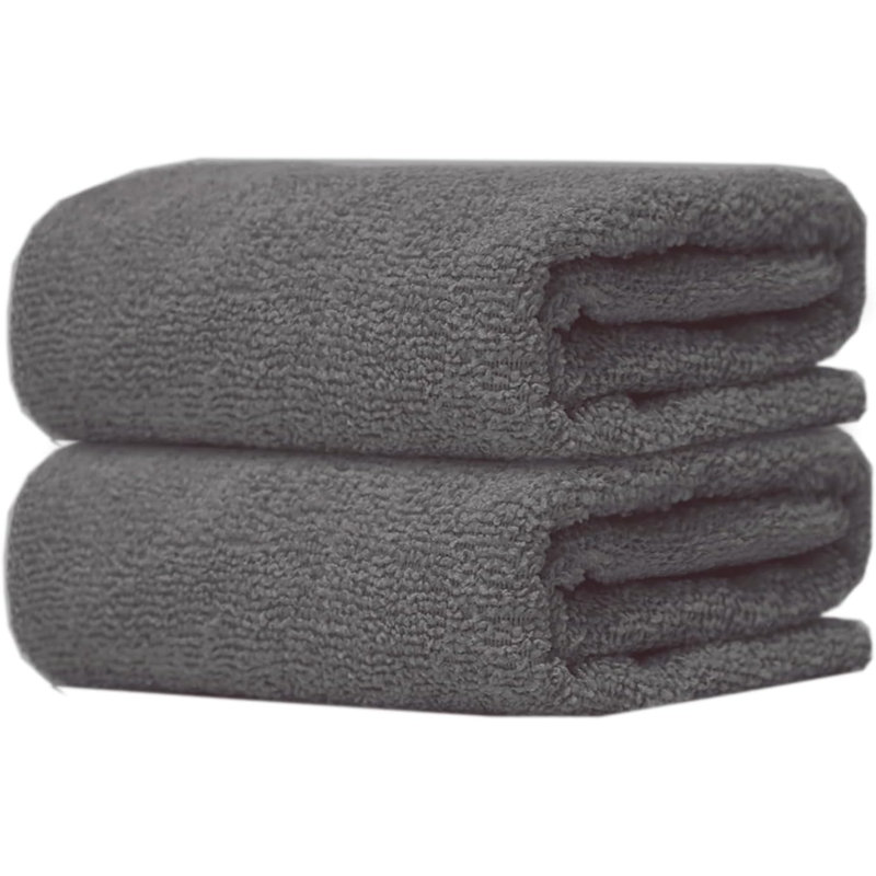Microfiber Fast Drying Guest Towel, 2, Grey